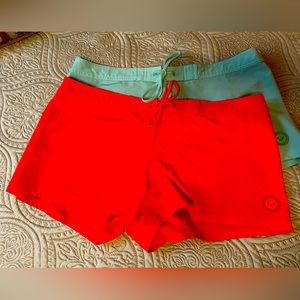 2 pairs of Roxy board shorts